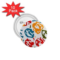 Colorful Paint Stokes 1 75  Button (10 Pack)  by LalyLauraFLM