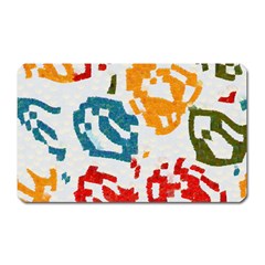 Colorful Paint Stokes Magnet (rectangular) by LalyLauraFLM