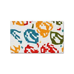 Colorful Paint Stokes Sticker Rectangular (100 Pack) by LalyLauraFLM