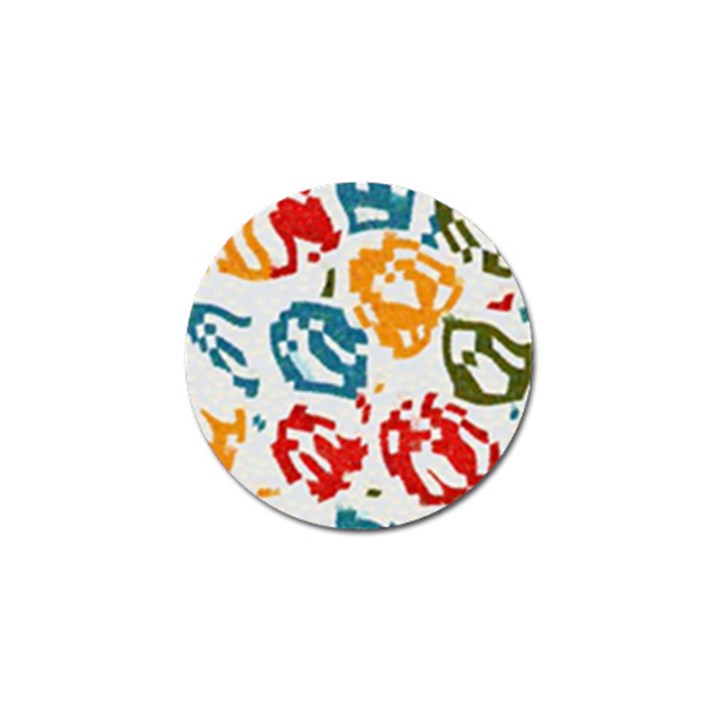 Colorful paint stokes Golf Ball Marker (4 pack)