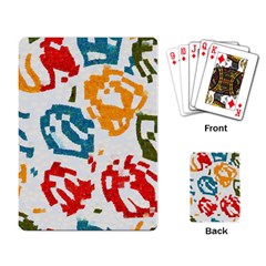 Colorful Paint Stokes Playing Cards Single Design by LalyLauraFLM