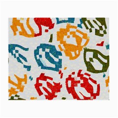 Colorful Paint Stokes Small Glasses Cloth (2 Sides) by LalyLauraFLM