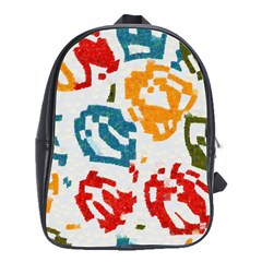 Colorful Paint Stokes School Bag (large) by LalyLauraFLM