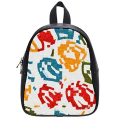 Colorful Paint Stokes School Bag (small) by LalyLauraFLM