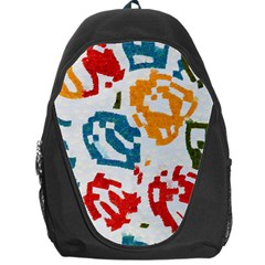 Colorful Paint Stokes Backpack Bag by LalyLauraFLM