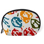 Colorful paint stokes Accessory Pouch Back