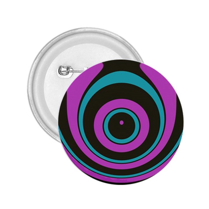 Distorted concentric circles 2.25  Button