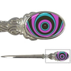 Distorted Concentric Circles Letter Opener by LalyLauraFLM