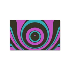 Distorted Concentric Circles Sticker Rectangular (10 Pack) by LalyLauraFLM