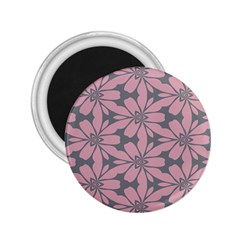 Pink Flowers Pattern 2 25  Magnet by LalyLauraFLM