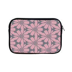 Pink Flowers Pattern Apple Ipad Mini Zipper Case by LalyLauraFLM