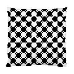 Black And White Polka Dots Cushion Case (two Sided) 