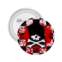 Emo Skull 2 25  Button by ArtistRoseanneJones