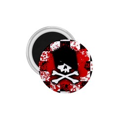 Emo Skull 1 75  Button Magnet by ArtistRoseanneJones