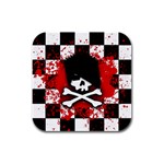 Emo Skull Drink Coasters 4 Pack (Square) Front