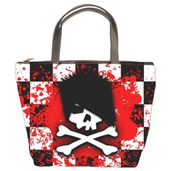 Emo Skull Bucket Handbag by ArtistRoseanneJones