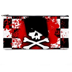 Emo Skull Pencil Case by ArtistRoseanneJones