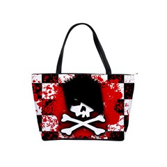 Emo Skull Large Shoulder Bag by ArtistRoseanneJones