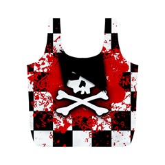 Emo Skull Reusable Bag (m) by ArtistRoseanneJones