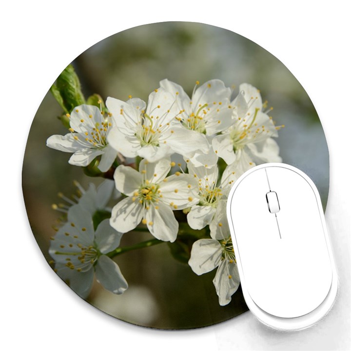 Spring Flowers 8  Mouse Pad (Round)