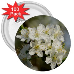 Spring Flowers 3  Button (100 Pack) by anstey