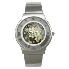 Spring Flowers Stainless Steel Watch (slim) by anstey