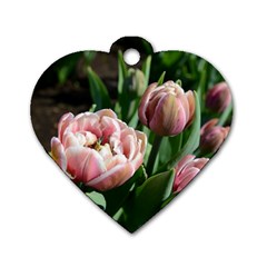 Tulips Dog Tag Heart (Two Sided)