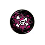 Girly Skull And Crossbones Golf Ball Marker 10 Pack (for Hat Clip) Front