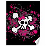 Girly Skull And Crossbones Canvas 36  x 48  (Unframed) 35.26 x46.15  Canvas - 1