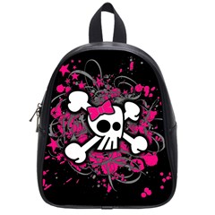 Girly Skull And Crossbones School Bag (small)