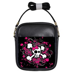 Girly Skull And Crossbones Girl s Sling Bag