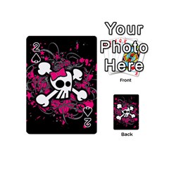 Girly Skull And Crossbones Playing Cards 54 Designs (mini)