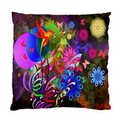 Hummingbird Floral  Cushion Case (two Sided)  by giftgivingideas