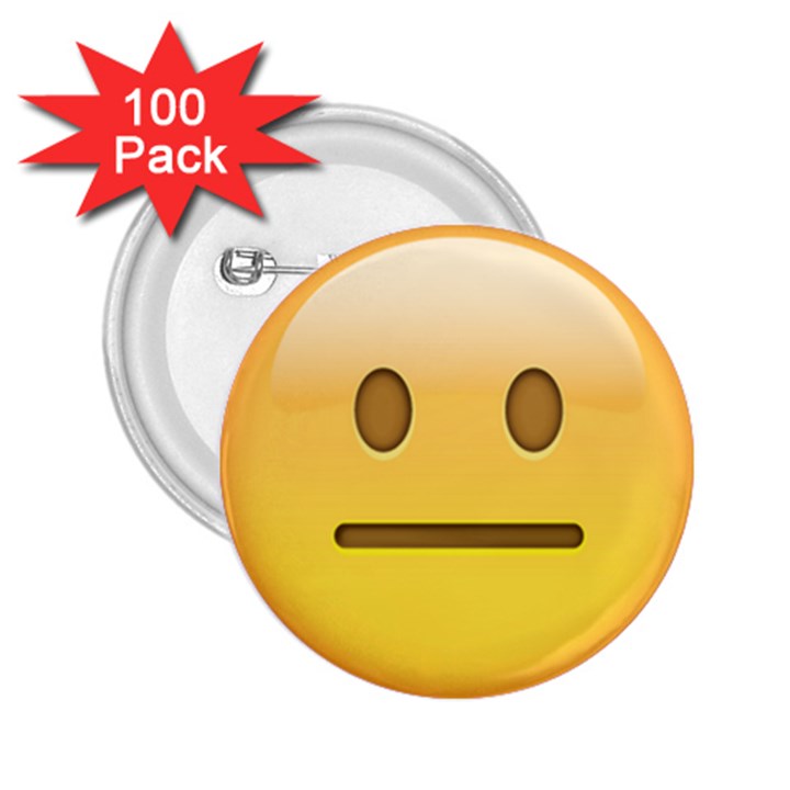 Neutral Face  2.25  Button (100 pack)