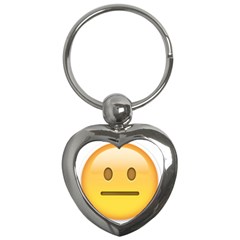 Neutral Face  Key Chain (heart) by Bauble