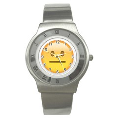 Neutral Face  Stainless Steel Watch (slim)