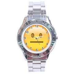 Neutral Face  Stainless Steel Watch