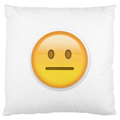 Neutral Face  Large Cushion Case (single Sided)  by Bauble