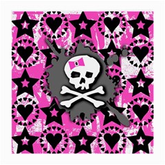 Pink Bow Skull Glasses Cloth (medium)