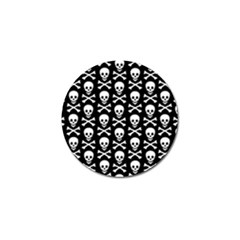 Skull And Crossbones Pattern Golf Ball Marker 4 Pack by ArtistRoseanneJones