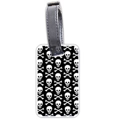 Skull And Crossbones Pattern Luggage Tag (one Side) by ArtistRoseanneJones