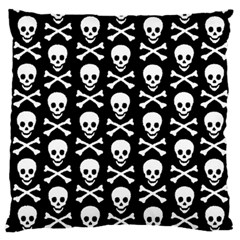 Skull And Crossbones Pattern Large Cushion Case (single Sided)  by ArtistRoseanneJones