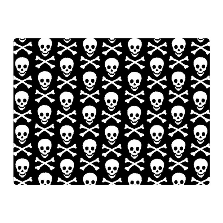 Skull and Crossbones Pattern Double Sided Flano Blanket (Mini)