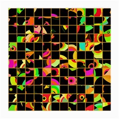 Pieces In Squares Medium Glasses Cloth (2 Sides) by LalyLauraFLM