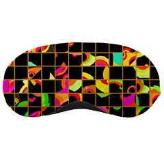 Pieces In Squares Sleeping Mask by LalyLauraFLM