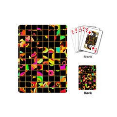 Pieces In Squares Playing Cards (mini) by LalyLauraFLM