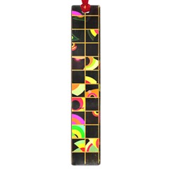 Pieces In Squares Large Book Mark by LalyLauraFLM