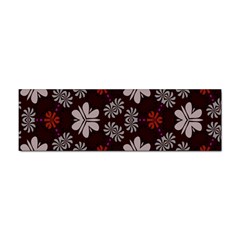 Floral Pattern On A Brown Background Sticker Bumper (100 Pack) by LalyLauraFLM