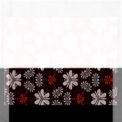 Floral Pattern On A Brown Background Jigsaw Puzzle (rectangular) by LalyLauraFLM