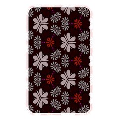 Floral Pattern On A Brown Background Memory Card Reader (rectangular) by LalyLauraFLM